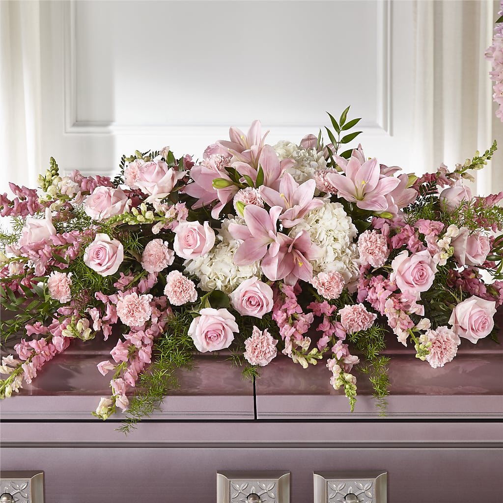 Life & Remembrance Casket Spray – Catta Flowers Llc, Kennedale TX