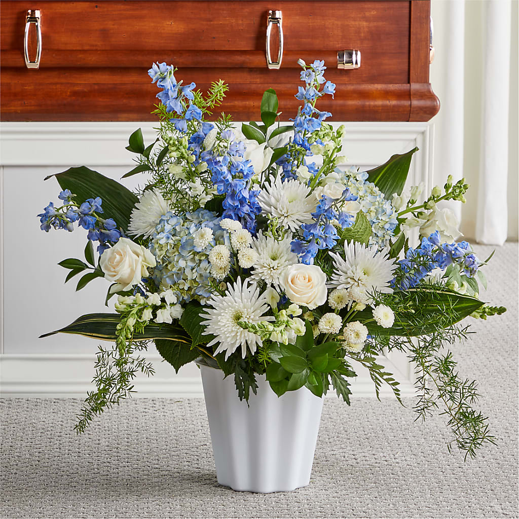 Everlasting Memories Floor Basket – Catta Flowers Llc, Kennedale TX
