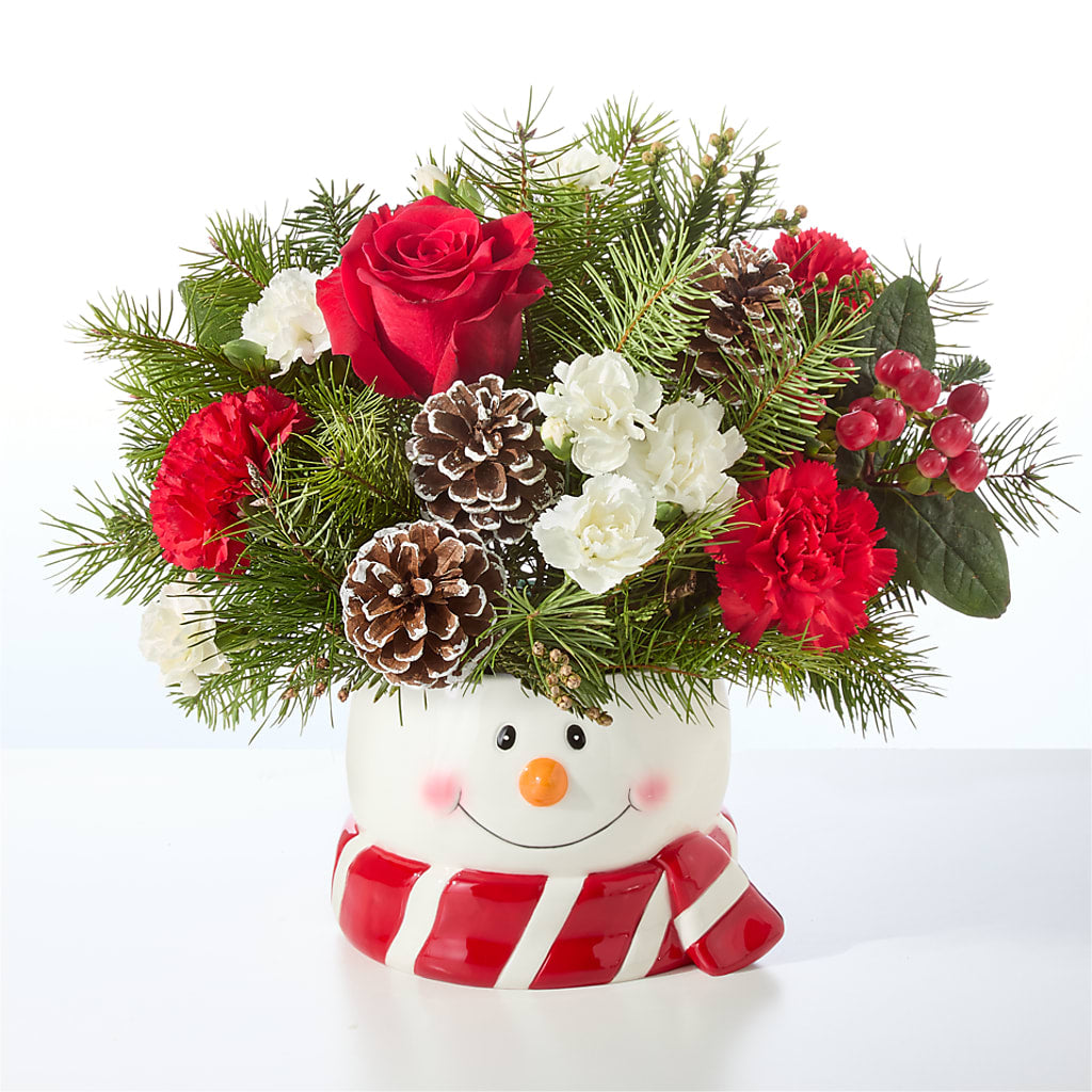 Jolly Snowman Bouquet –  Catta Flowers Llc, Kennedale TX