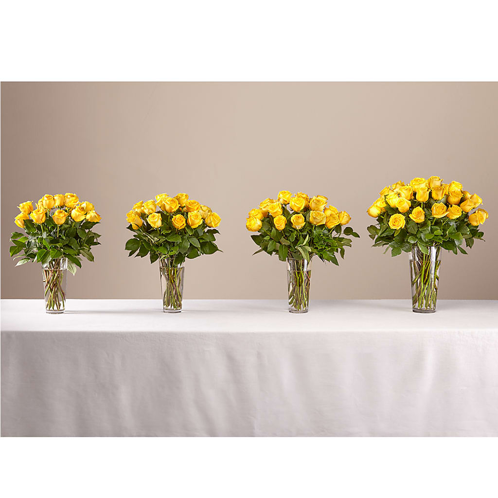 Long Stem Yellow Rose Bouquet –  Catta Flowers Llc, Kennedale TX