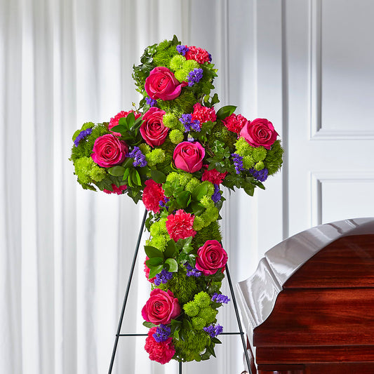 Tribute Rose Floral Cross –  Catta Flowers Llc, Kennedale TX