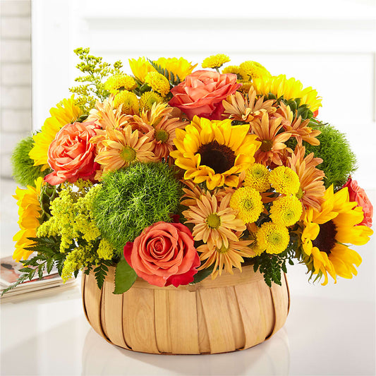 Harvest Sunflower Basket –  Catta Flowers Llc, Kennedale TX