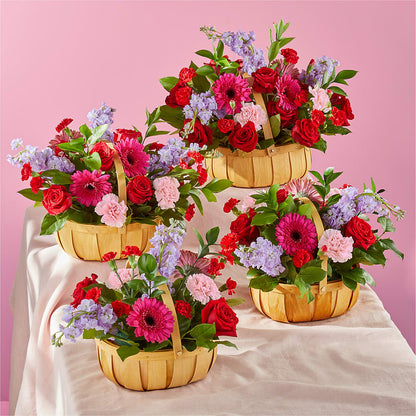 Pink Picnic Basket –  Catta Flowers Llc, Kennedale TX
