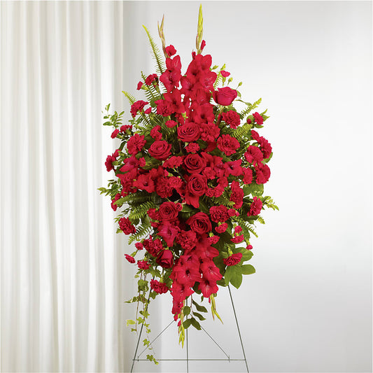 From the Heart Standing Spray –  Catta Flowers Llc, Kennedale TX