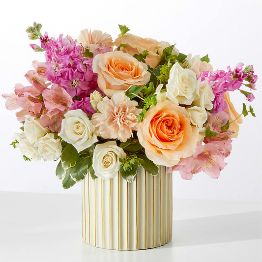 Paradise Bouquet with Ivory Vase –  Catta Flowers Llc, Kennedale TX
