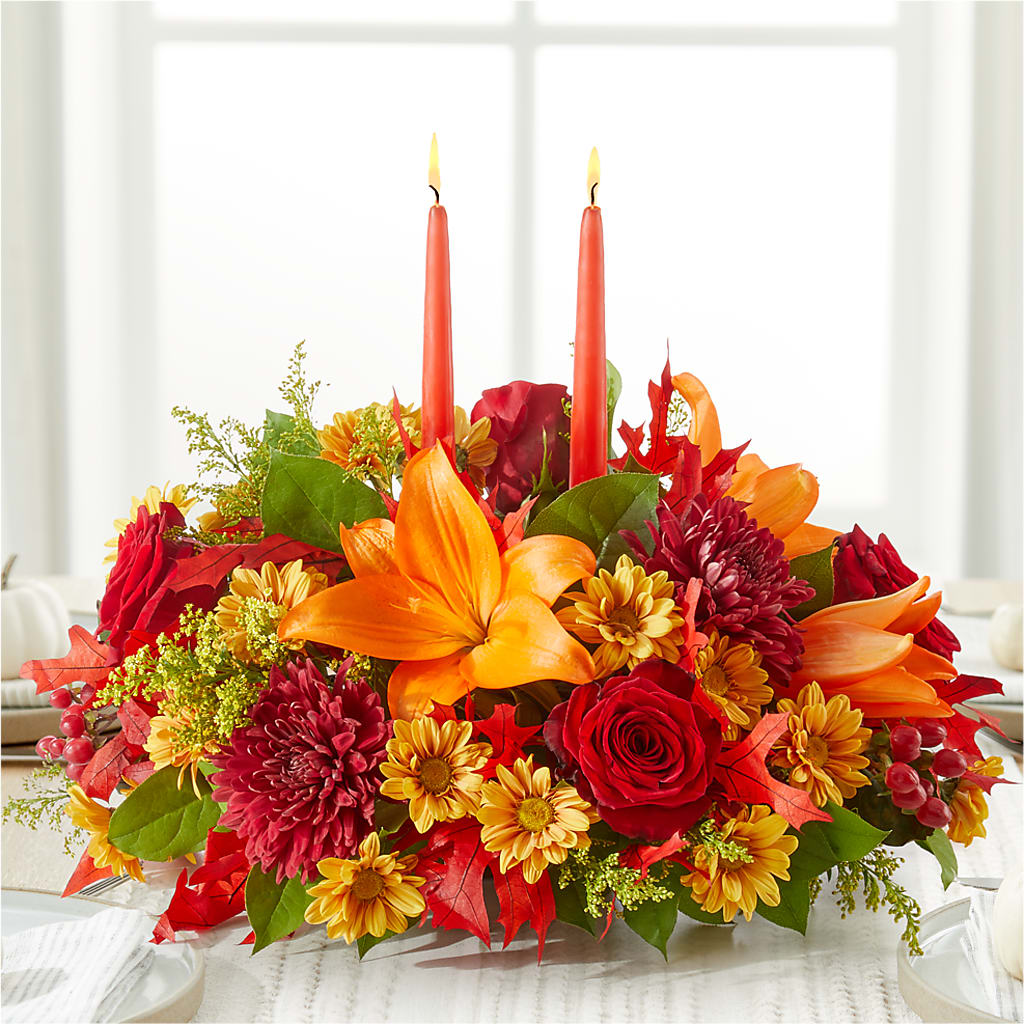Autumn's Embrace Centerpiece –  Catta Flowers Llc, Kennedale TX