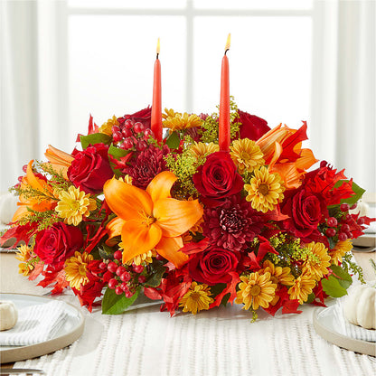 Autumn's Embrace Centerpiece –  Catta Flowers Llc, Kennedale TX