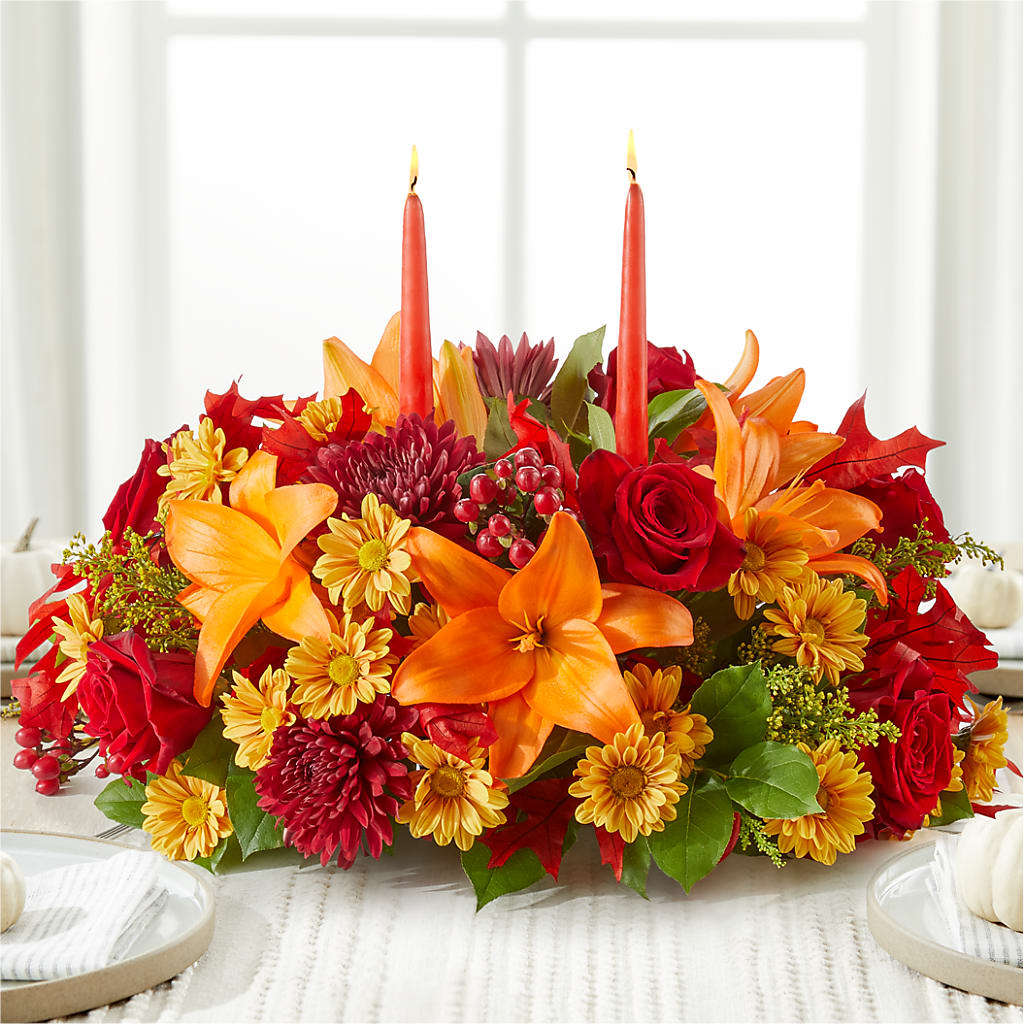 Autumn's Embrace Centerpiece –  Catta Flowers Llc, Kennedale TX